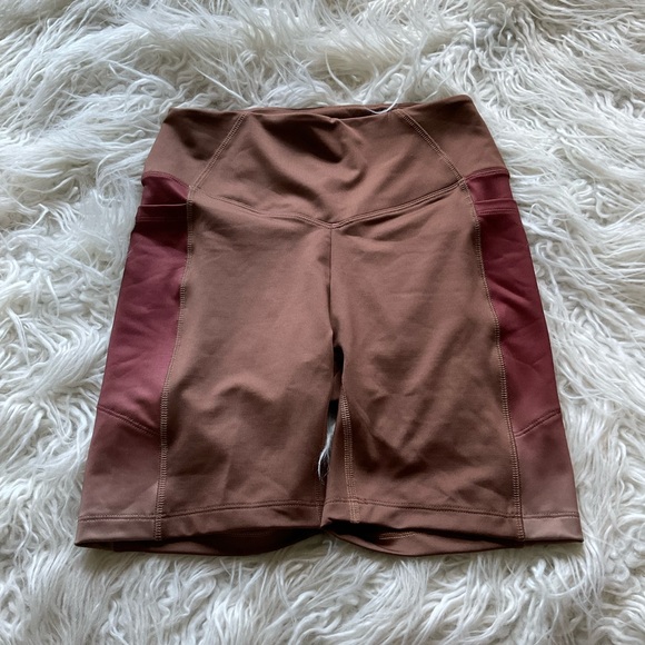 NWOT Victorias Secret Pink‎ Brown Ombré High Waist Bike Shorts - Picture 1 of 3